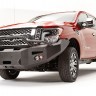 Передний бампер Premium с центаральной дугой Nissan Titan XD 16-19 Fab Fours NT16-F3752-1