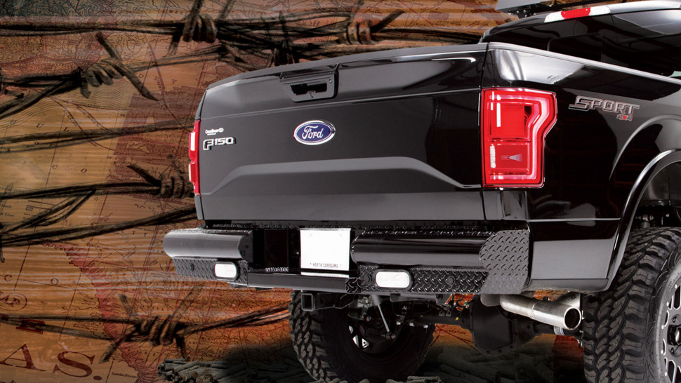 Стальной задний бампер Ford F-150 15-19 Fab Fours FF15-T3250-1
