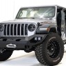 Передний бампер с центаральной дугой Matrix Jeep Wrangler JL/Gladiator JT 18-22 Fab Fours JL18-X4652-1