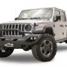 Передний бампер с центаральной дугой Matrix Jeep Wrangler JL/Gladiator JT 18-22 Fab Fours JL18-X4652-1