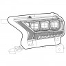 Комплект передних фар Ford Ranger 19-22 NOVA-Series AlphaRex 880123