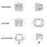 Дополнительные Led фары Рабочий свет (пара) D-Series Pro Rigid Industries 90151