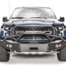 Передний бампер Premium с центаральной дугой Ford F-150 Raptor 17-20 Fab Fours FF17-H4352-1