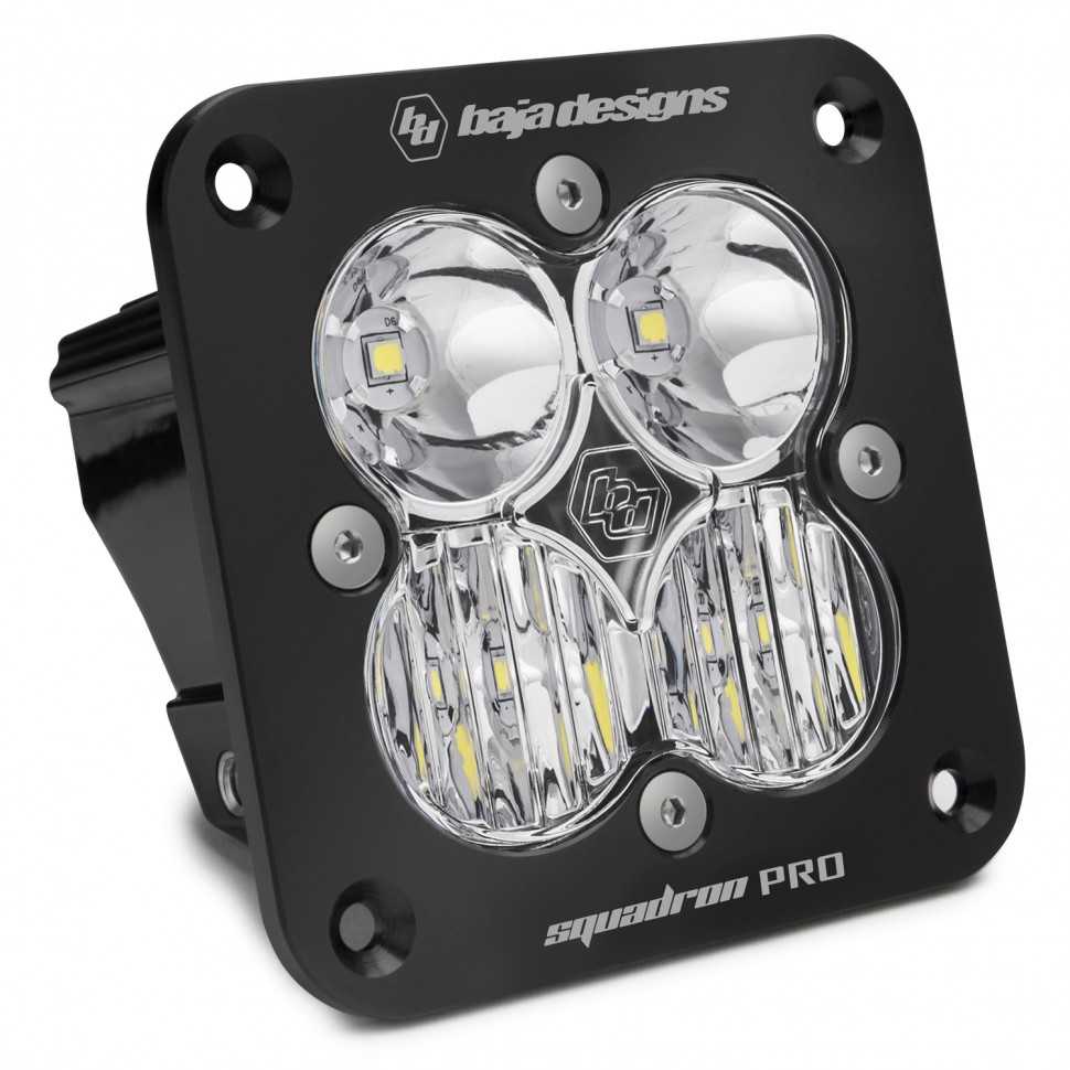Дополнительная LED фара скрытого монтажа 3.5"x3.5" Водительский/Комбо свет Squadron Pro LED Light Baja Designs 491003