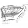 Комплект передних фар Ford Ranger 19-22 NOVA-Series AlphaRex 880124