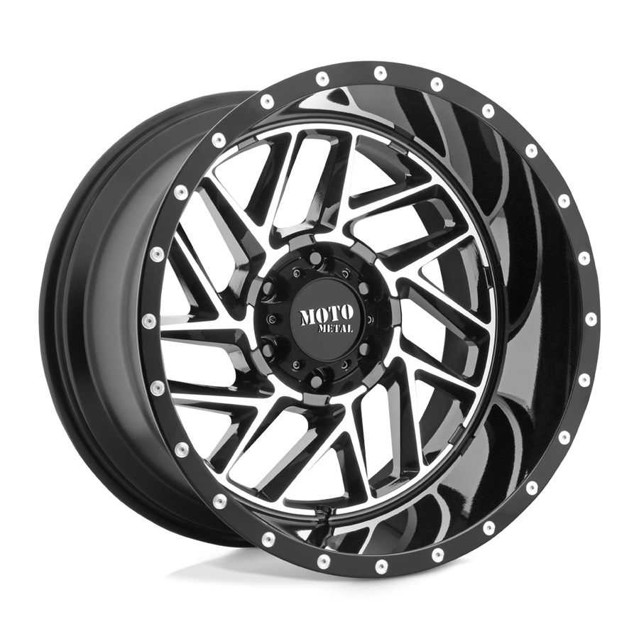 Колесный диск Moto Metal Breakout Gloss Black Machined 20x12 ET-44 MO98521250344N