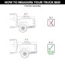 Ролета багажника выдвижная Toyota Tacoma 16-23 6'2" M-Series Roll-N-Lock LG531M