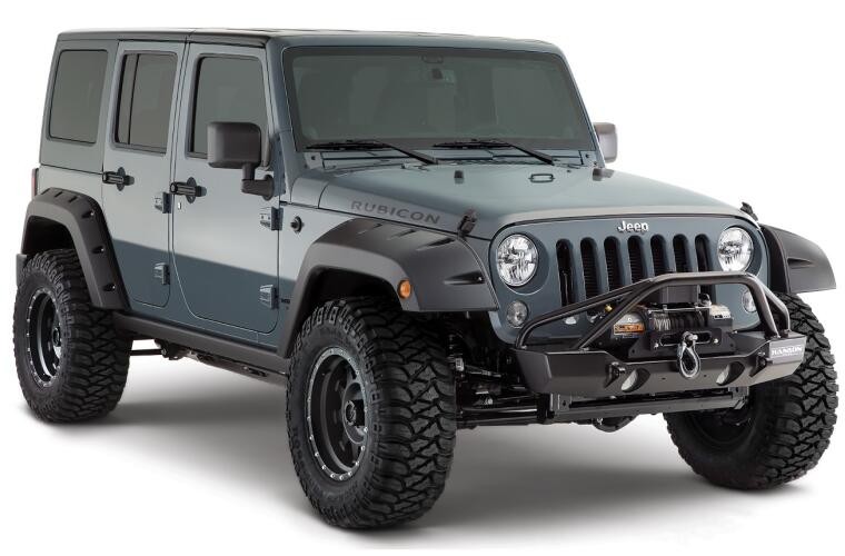 Расширители колесных арок Jeep Wrangler JK 07-18 4Door к-кт 2шт зад Pocket Style Bushwacker 10080-02