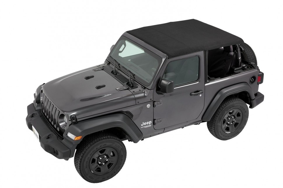 Мягкая крыша софт топ Jeep Wrangler JL 18-22 2 Door (Black Twill) Trektop Bestop 5686217