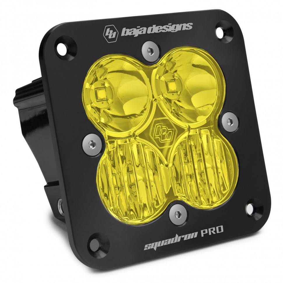 Дополнительная LED фара скрытого монтажа 3.5"x3.5" Водительский свет Squadron Pro LED Light Baja Designs 491013