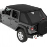 Мягкая крыша софт топ Jeep Wrangler JL 18-22 4 Door (Black Twill) Trektop Bestop 5686317