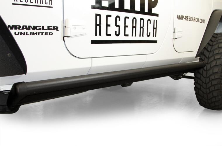 Выдвижные электрические пороги Jeep Wrangler JK 07-18 4 Door PowerStep AMP Research 75122-01A