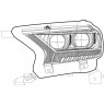 Комплект передних фар Ford Ranger 19-22 PRO-Series AlphaRex 880120