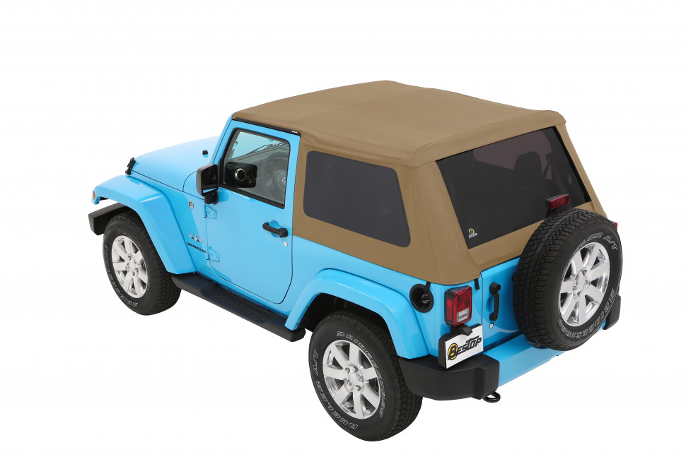 Мягкая крыша софт топ Jeep Wrangler JK 07-18 2 Door (Tan) Trektop Bestop 5685271