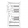 Комплект задних светодиодных фар Toyota Tundra 07-13 LUXX-Series AlphaRex 670050