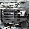 Передний бампер с защитной дугой Black Steel Elite Ford F-150 09-14 Fab Fours FF09-R1960-1