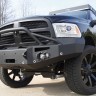 Передний бампер Premium с дугами Dodge Ram 1500 13-18 Fab Fours DR13-F2950-1