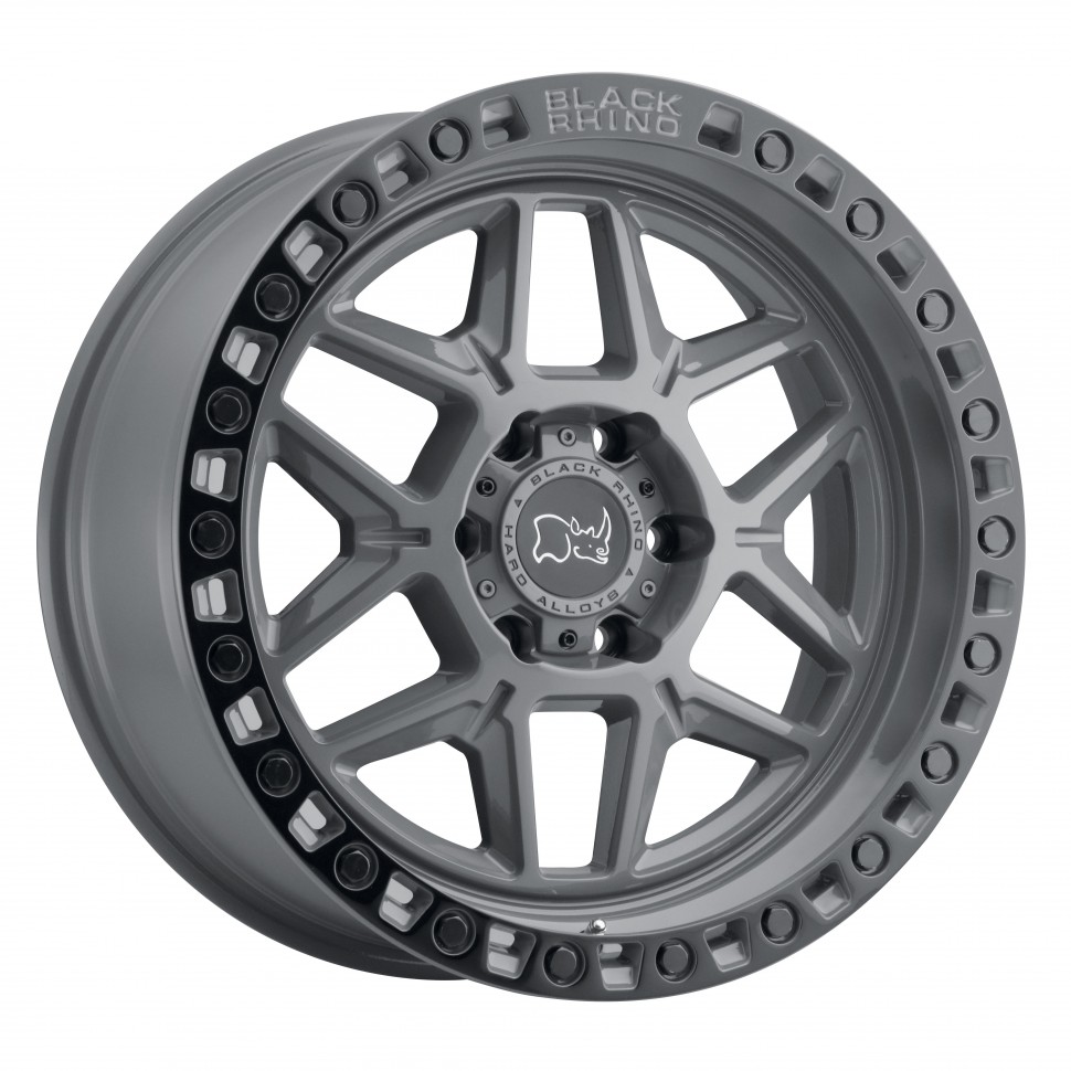 Колесный диск Black Rhino Kelso Battleship Gray W/Blk Lip Edge & Blk Bolts 17x9 ET 1790KLS006135G87