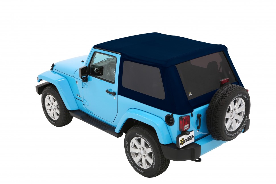 Мягкая крыша софт топ Jeep Wrangler JK 07-18 2 Door (Navy Blue) Trektop Bestop 5685269