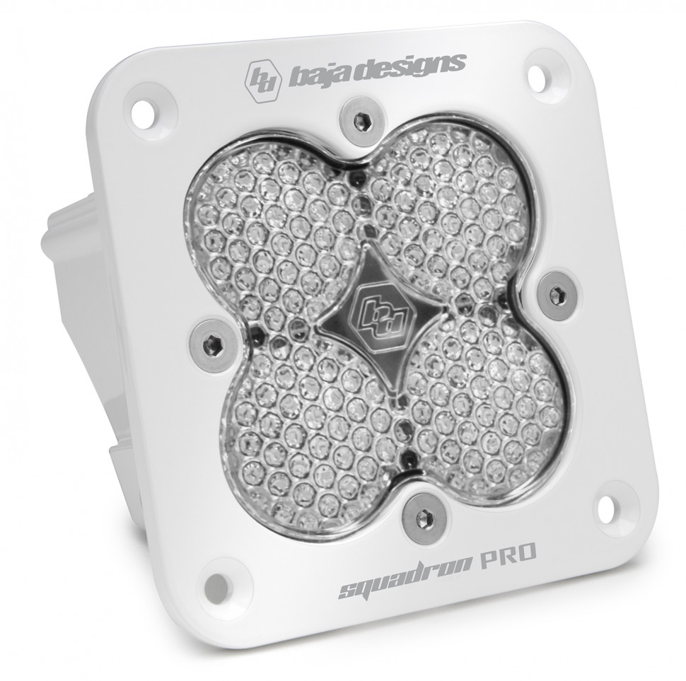Дополнительная LED фара скрытого монтажа 3.5"x3.5" Рабочий/Широкий свет Squadron Pro LED Light Baja Designs 491006WT