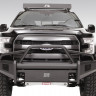 Передний бампер с центральной дугой Black Steel Elite Ford F-150 09-14 Fab Fours FF09-R1962-1