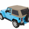 Мягкая крыша софт топ Jeep Wrangler JK 07-18 2 Door (Pebble Beige) Trektop Bestop 5685274