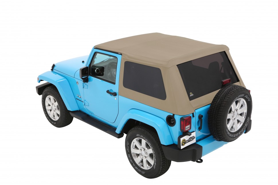 Мягкая крыша софт топ Jeep Wrangler JK 07-18 2 Door (Pebble Beige) Trektop Bestop 5685274