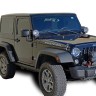 Жесткая крыша с квадратной задней стенкой 07-18 Jeep Wrangler JK 2 Door DV8 HT07SB22