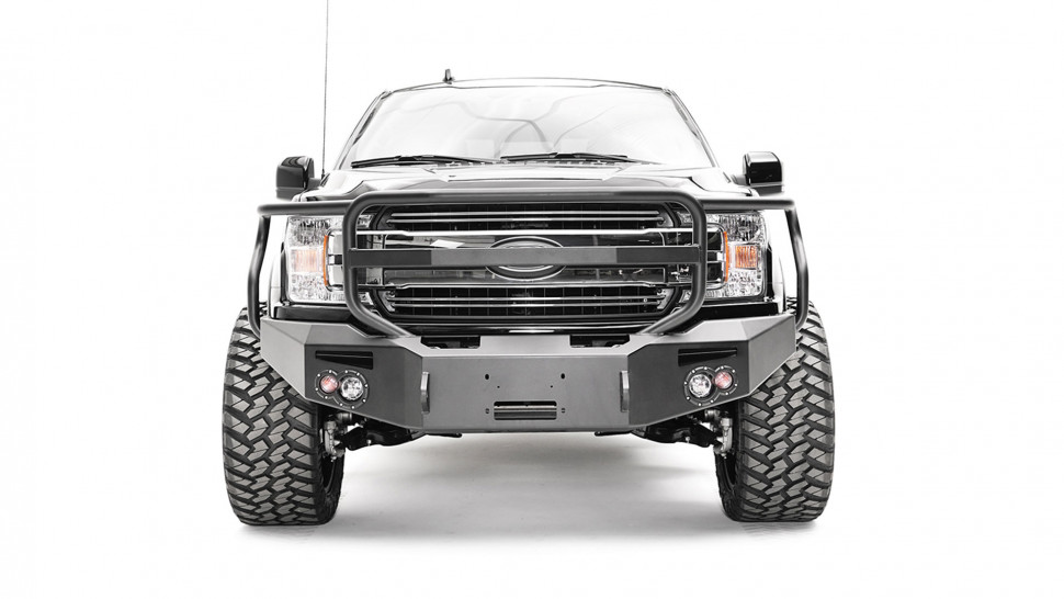 Передний бампер Premium с дугами Ford F-150 18-20 Fab Fours FF18-H4550-1
