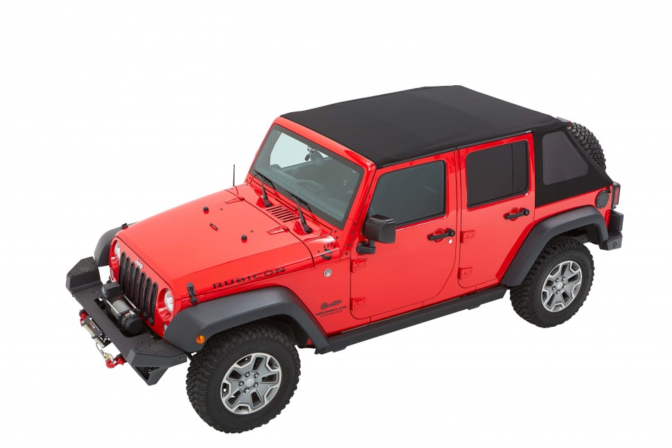 Мягкая крыша софт топ Jeep Wrangler JK 07-18 4 Door (Black Diamond) Trektop Bestop 5685335