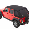 Мягкая крыша софт топ Jeep Wrangler JK 07-18 4 Door (Black Twill) Trektop Bestop 5685317