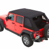 Мягкая крыша софт топ Jeep Wrangler JK 07-18 4 Door (Black Twill) Trektop Bestop 5685317