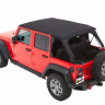 Мягкая крыша софт топ Jeep Wrangler JK 07-18 4 Door (Black Twill) Trektop Bestop 5685317