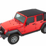 Мягкая крыша софт топ Jeep Wrangler JK 07-18 4 Door (Black Twill) Trektop Bestop 5685317