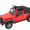 Мягкая крыша софт топ Jeep Wrangler JK 07-18 4 Door (Black Twill) Trektop Bestop 5685317