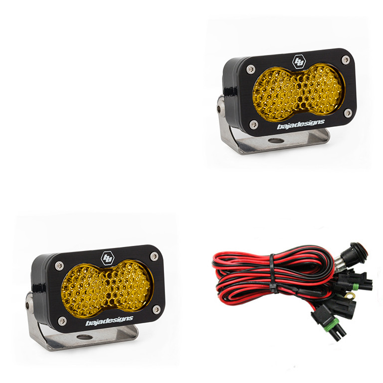 Дополнительные LED фары 2.93"x1.68" Рабочий/Широкий свет (пара) S2 Pro LED Light Baja Designs 487816