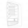 Комплект задних светодиодных фар Chevrolet Silverado/GMC Sierra 1500-3500 14-19 PRO-Series AlphaRex 620010