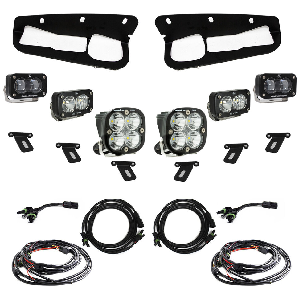 Комплект противотуманных фар в бампер Ford Bronco 21-23 S2 Pro/Squadron Pro Baja Designs 448175