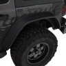 Расширители колесных арок Jeep Gladiator JT/Wrangler JL 18-22 к-кт 2 шт перед Flat Style Bushwacker 10101-07