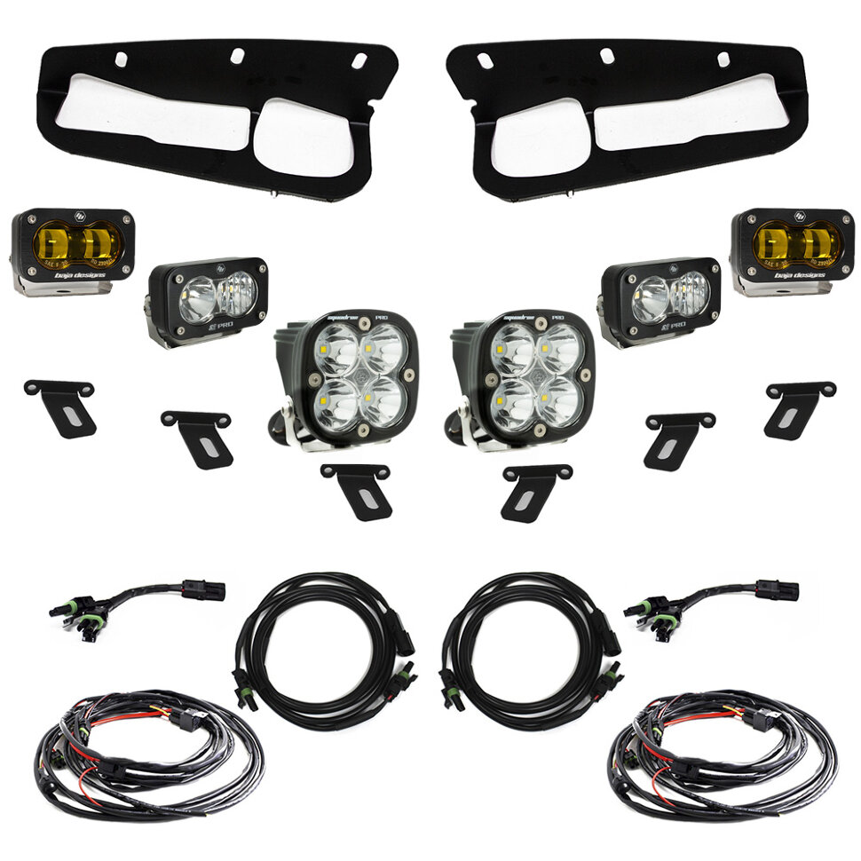 Комплект противотуманных фар в бампер Ford Bronco 21-23 S2 Pro/Squadron Pro Baja Designs 448179