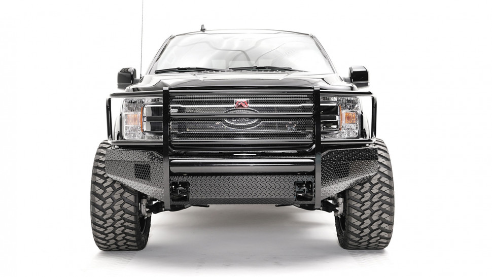 Передний бампер с защитной дугой Black Steel Ford F-150 09-14 Fab Fours FF09-K1960-1