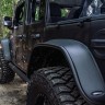 Расширители колесных арок Jeep Gladiator JT 20-22 к-кт 4 шт Black Flat Style Bushwacker 10928-07