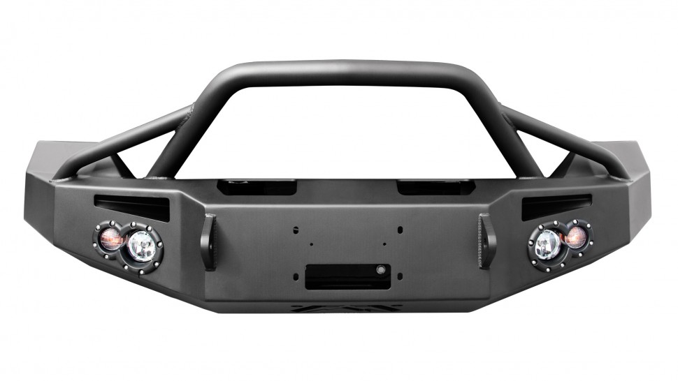 Передний бампер Premium с центаральной дугой Ford F-150 09-14 Fab Fours FF09-H1952-1