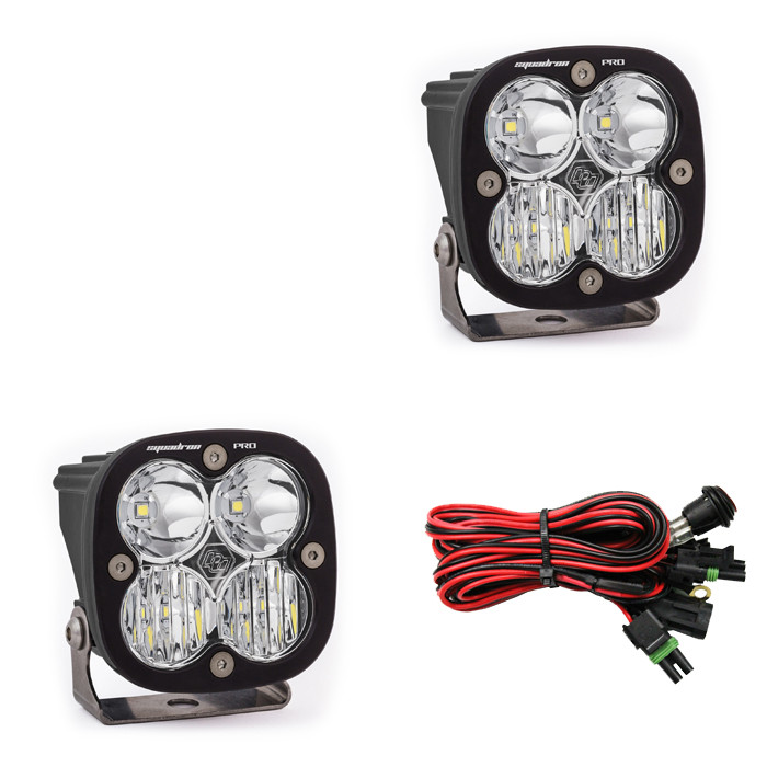 Дополнительные LED фары 3..07"x3.07" Водительский/Комбо свет (пара) Squadron Pro LED Light Baja Designs 497803