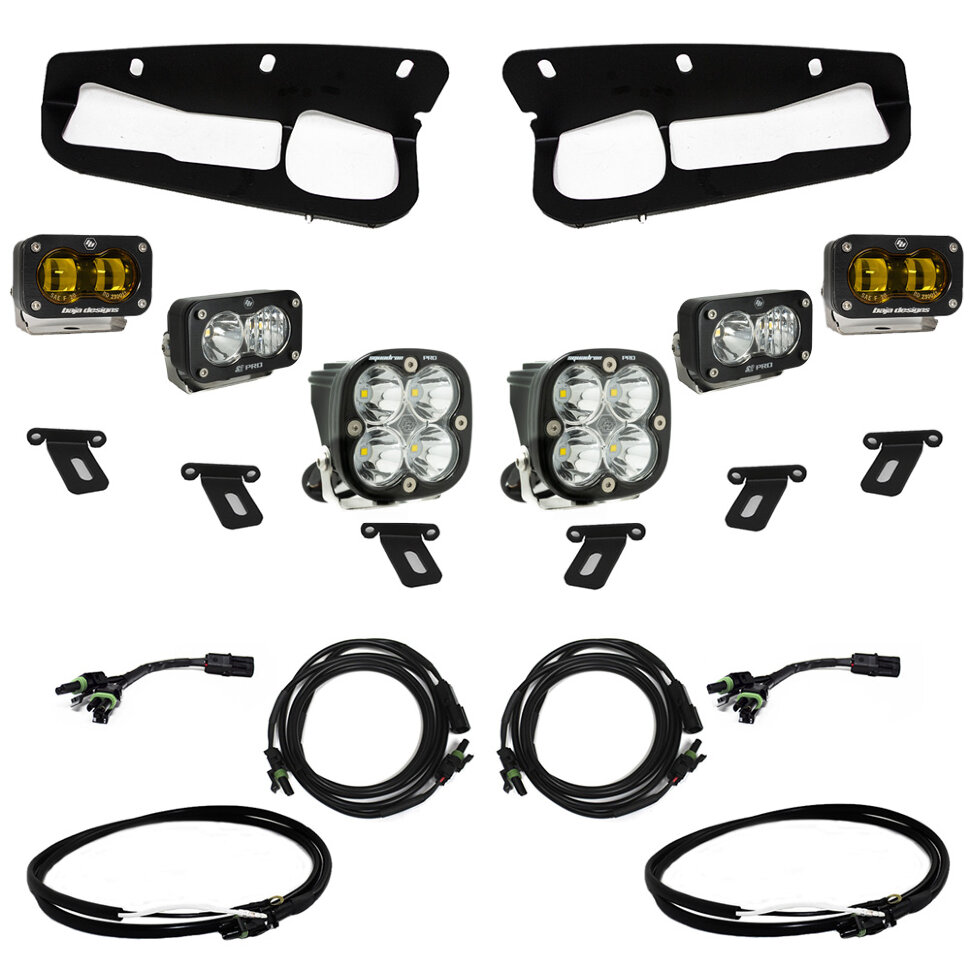 Комплект противотуманных фар в бампер Ford Bronco 21-23 S2 Pro/Squadron Pro Baja Designs 448179UP
