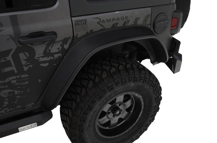 Расширители колесных арок Jeep Wrangler JL 18-22 к-кт 2 шт зад Flat Style Bushwacker 10100-07