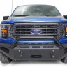 Передний бампер с центральной дугой Red Steel Ford F-150 21-22 Fab Fours FF21-RS5162-1