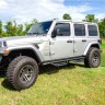 Боковые трубные пороги Jeep Wrangler JL 18-22 4-Door Podium LG & SS N-FAB HPJ1866-TX