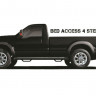 Защитные боковые пороги Chevrolet Silverado/GMC Sierra 1500/2500/3500 14-18 Standard Cab Nerf N-FAB 3" C1470RC-4