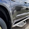 Боковые трубные пороги Dodge Ram 1500 19-21 Crew Cab Podium LG & SS N-FAB HPD1980CC-SS